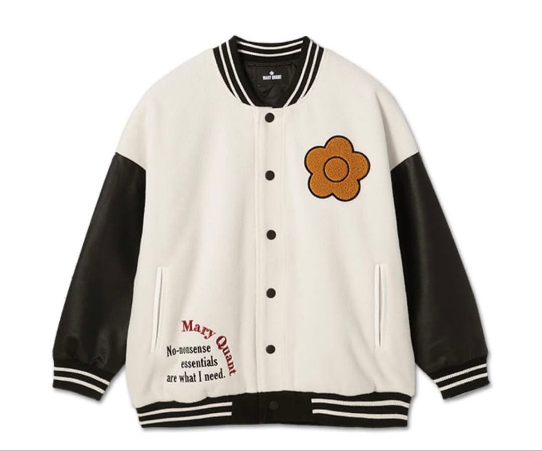 MARY QUANT MQスタジャン ブルゾン（アイボリー）