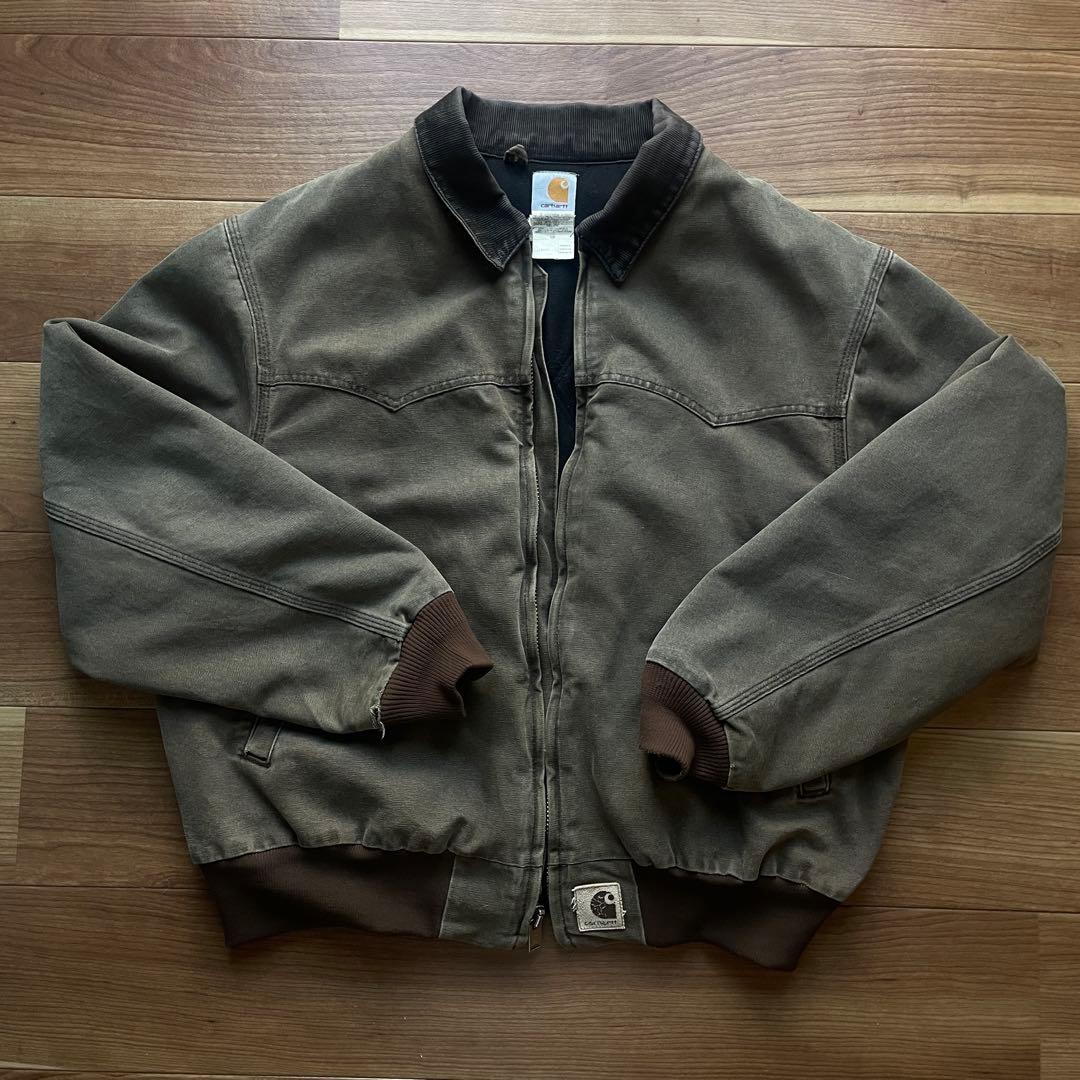 Carhartt カーハート サンタフェジャケット ブラウン 2XL 古着