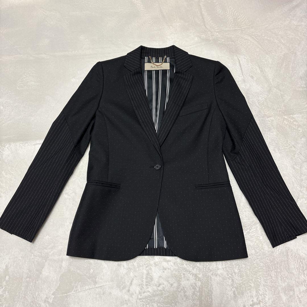 【極美品】ポールスミス　セットアップ　切替デザイン　切り返し　ブラック　L