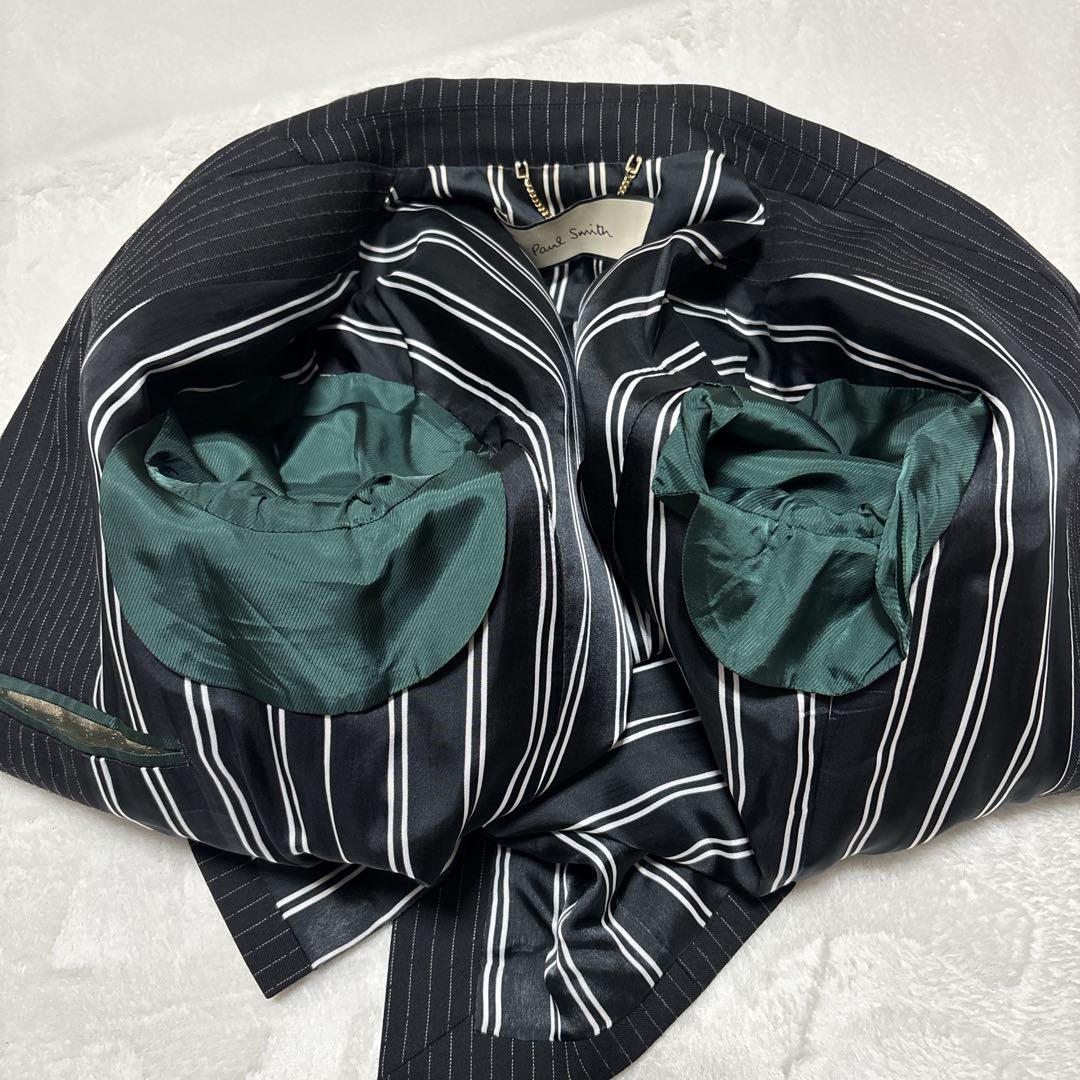 【極美品】ポールスミス　セットアップ　切替デザイン　切り返し　ブラック　L