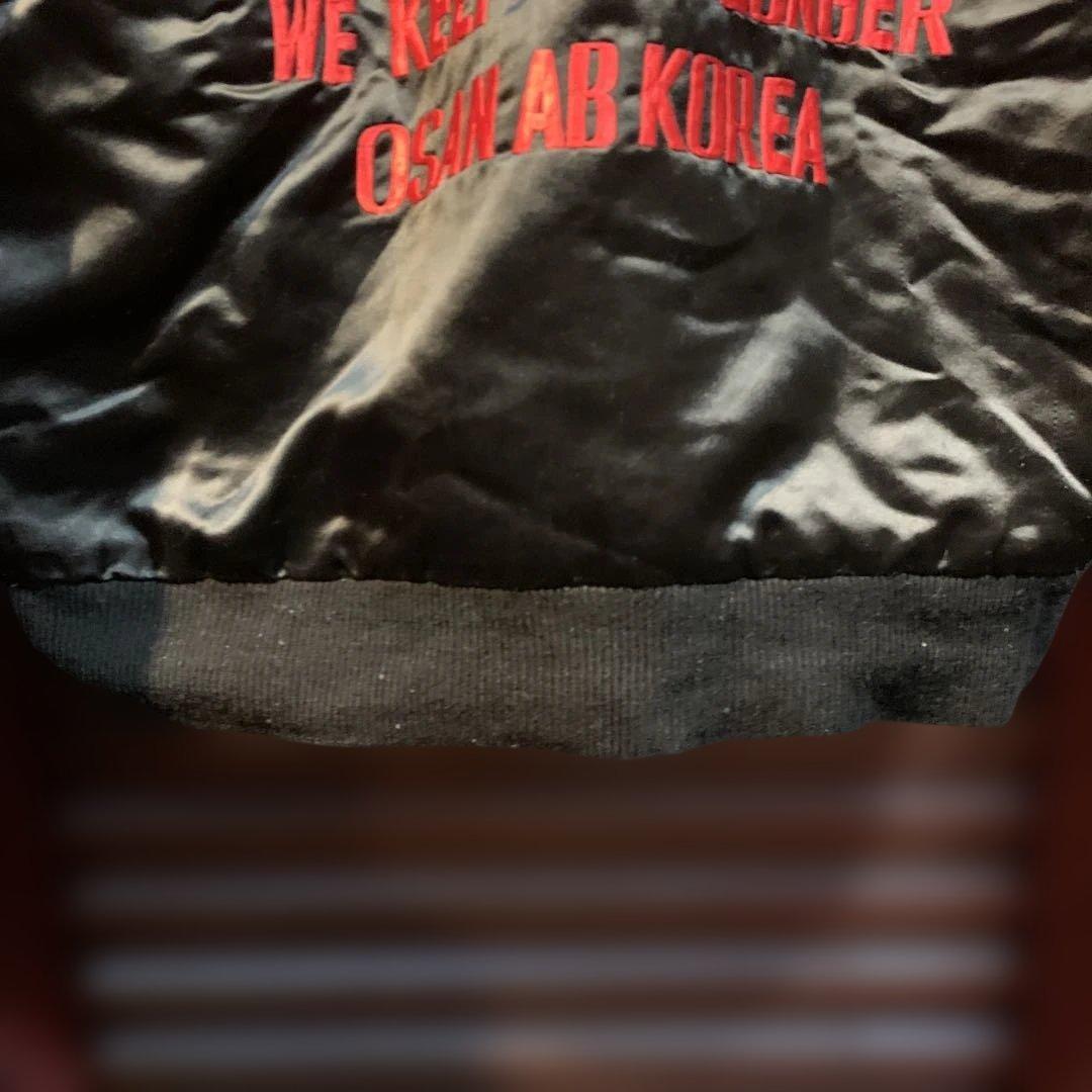 1970年代　USAF U-2 戦略偵察飛行隊　ブラックキャット スカジャン古着