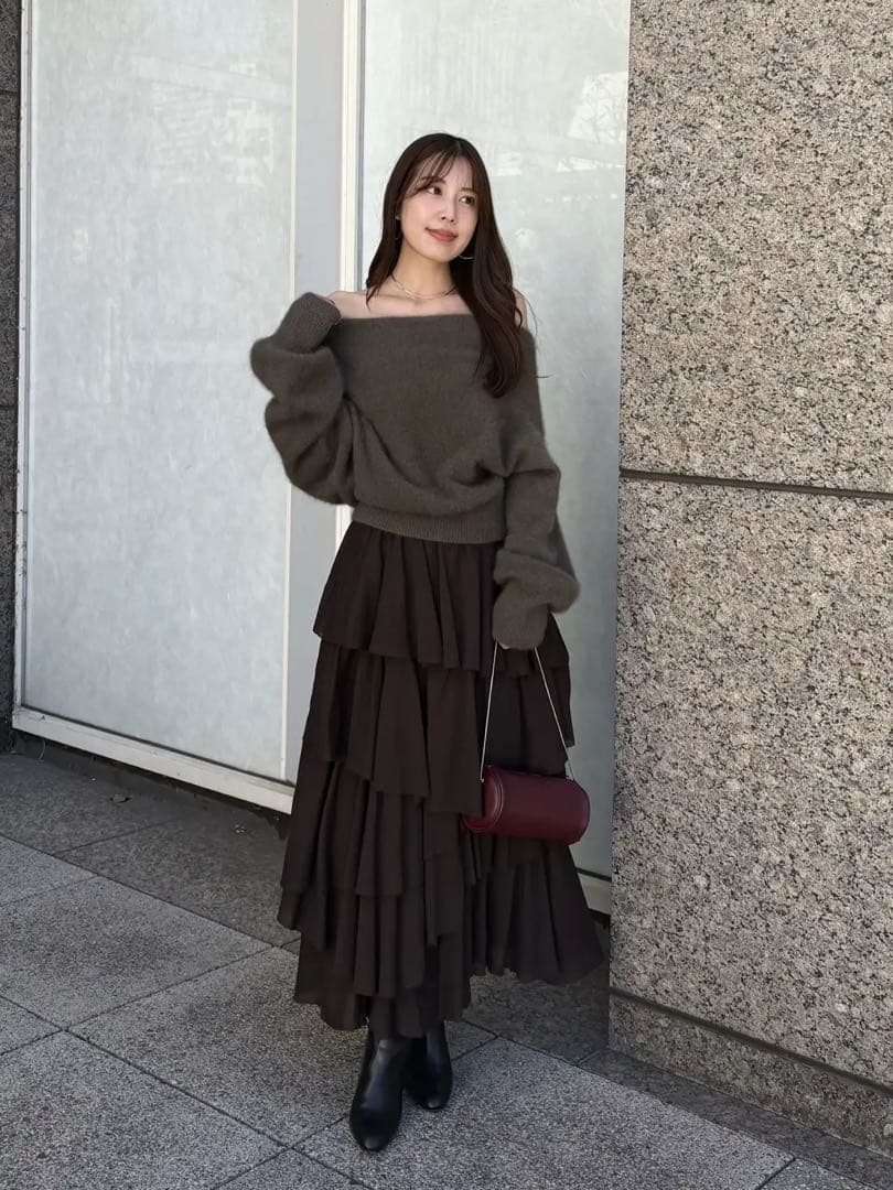 anuans ♡ ラクーンフォックス　オフショルニットプルオーバー　新品未使用