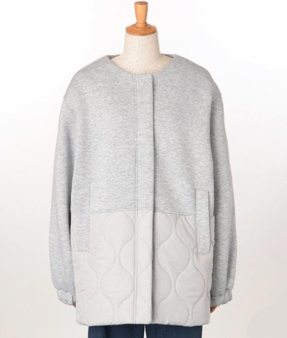 2025AW【ルクルカ センソユニコ】中綿　モスダンボール キルト コート　38