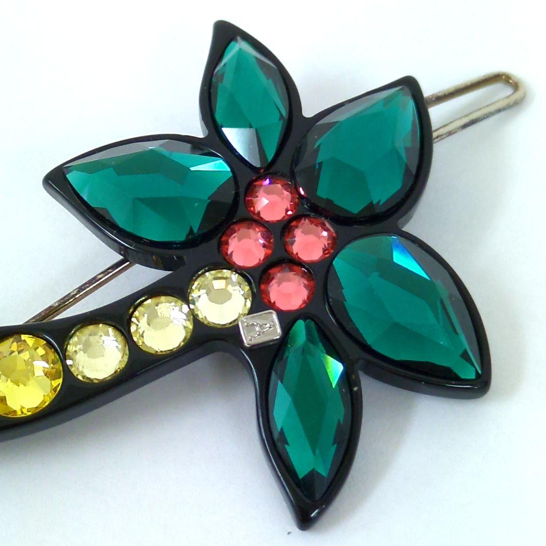 アレクサンドルドゥパリ ヘアピン グリーン ピンク イエロー ブラックフランス製