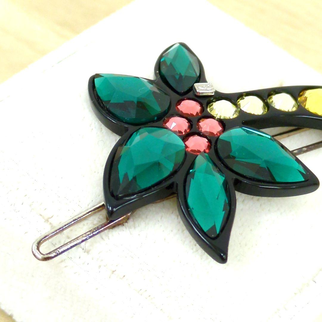 アレクサンドルドゥパリ ヘアピン グリーン ピンク イエロー ブラックフランス製