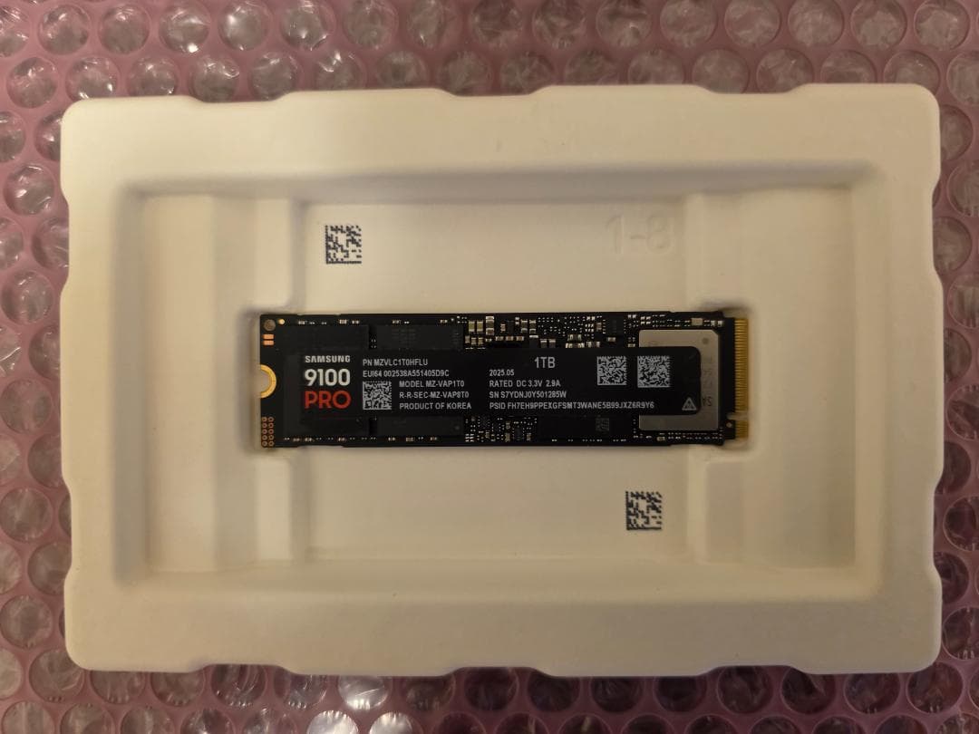 内蔵型SSD Samsung 9100 PRO 1TB SSD