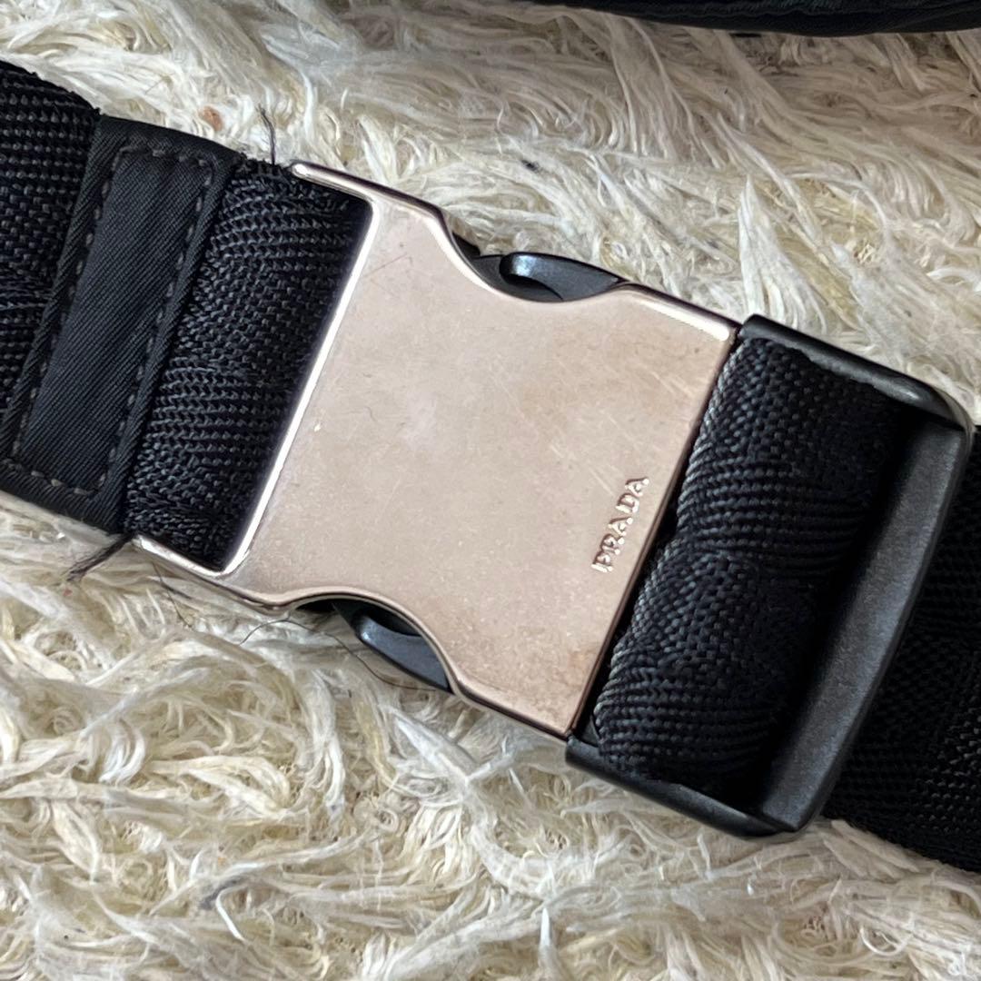 ☆美品☆PRADA プラダ　ボディーバック　ウエストポーチ　ブラック