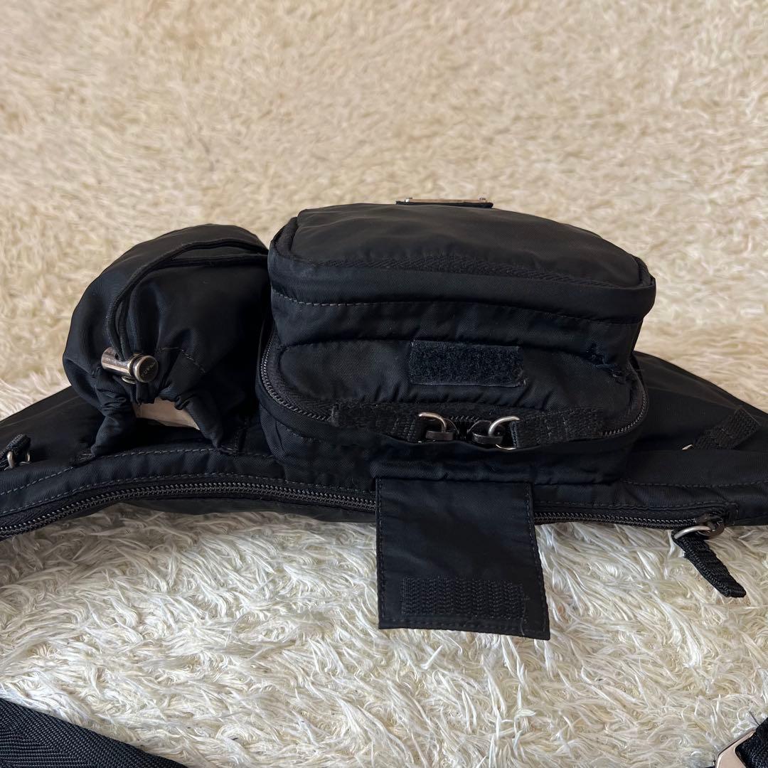 ☆美品☆PRADA プラダ　ボディーバック　ウエストポーチ　ブラック