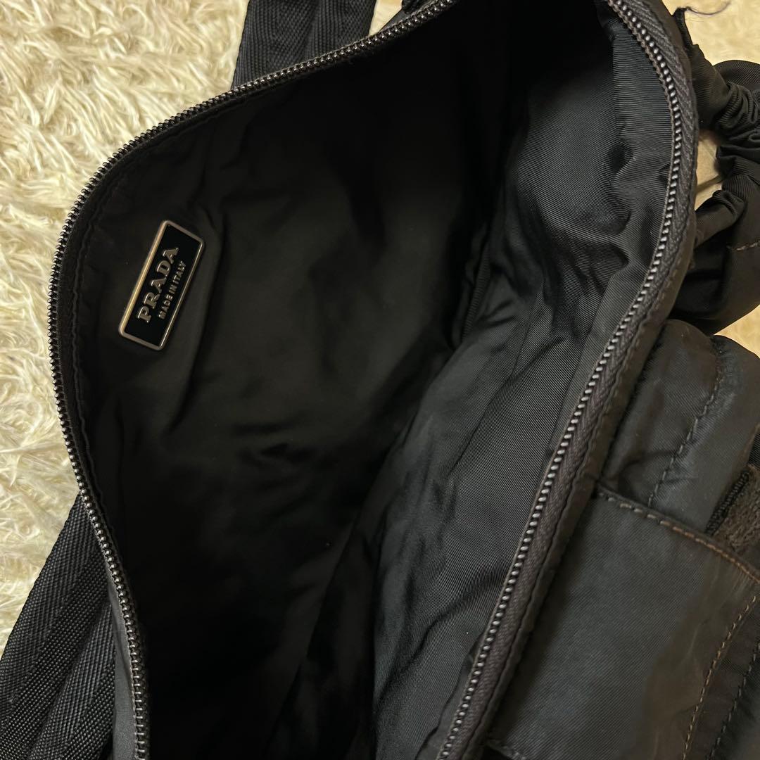 ☆美品☆PRADA プラダ　ボディーバック　ウエストポーチ　ブラック