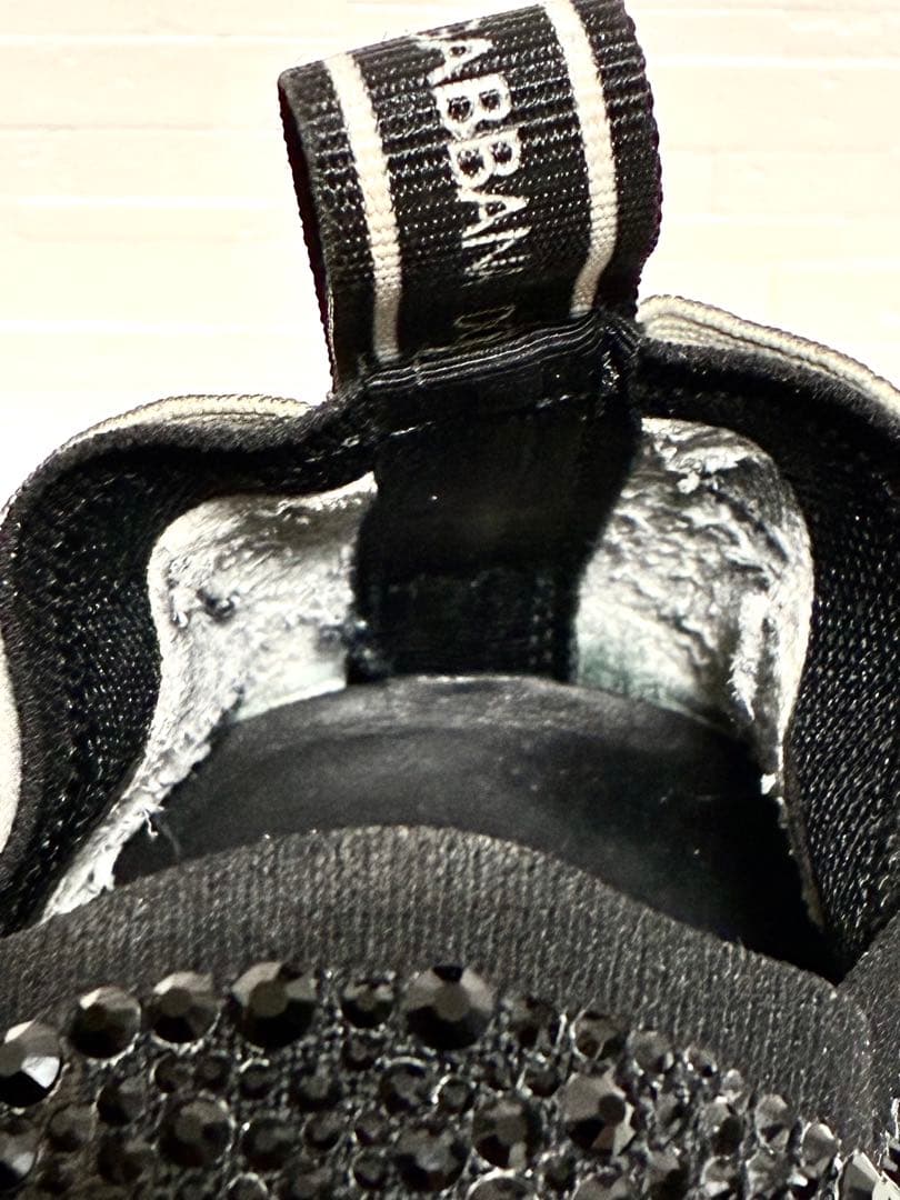 DOLCE&GABBANA スニーカー スパンコール ブラック シルバー 42