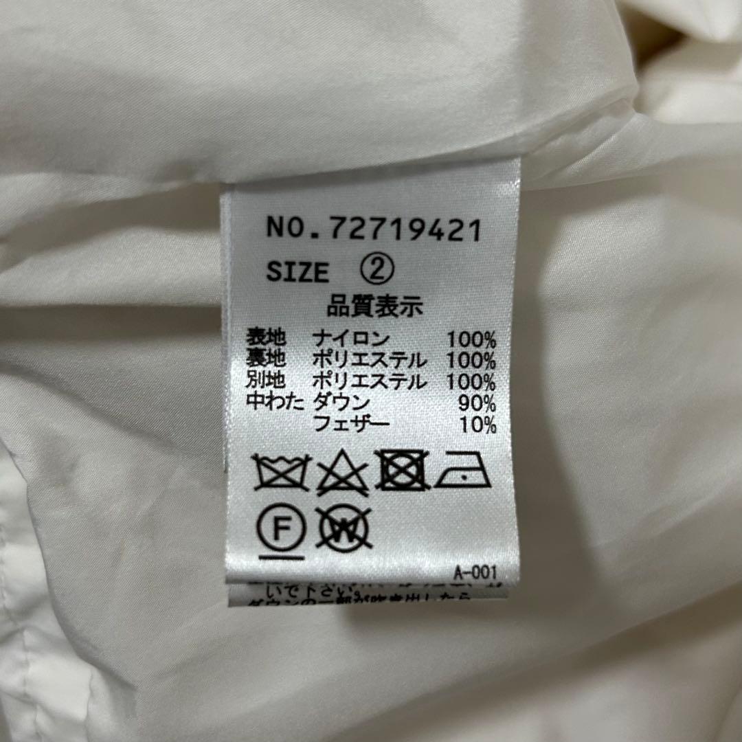 COCODEAL フードショートダウン 白 ホワイト アウター