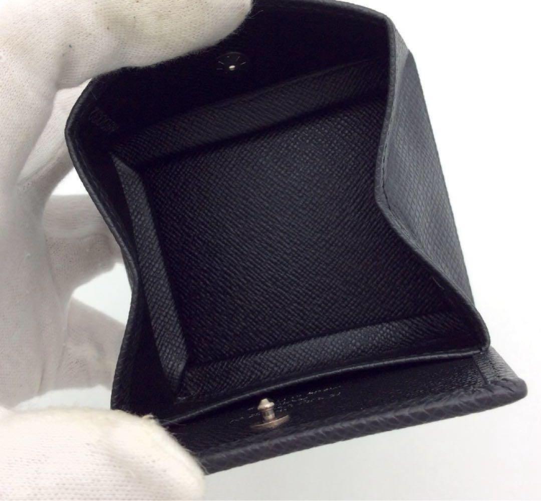 新品同様 ルイヴィトン タイガ 黒 メンズ 小銭入れ ケース ボワット
