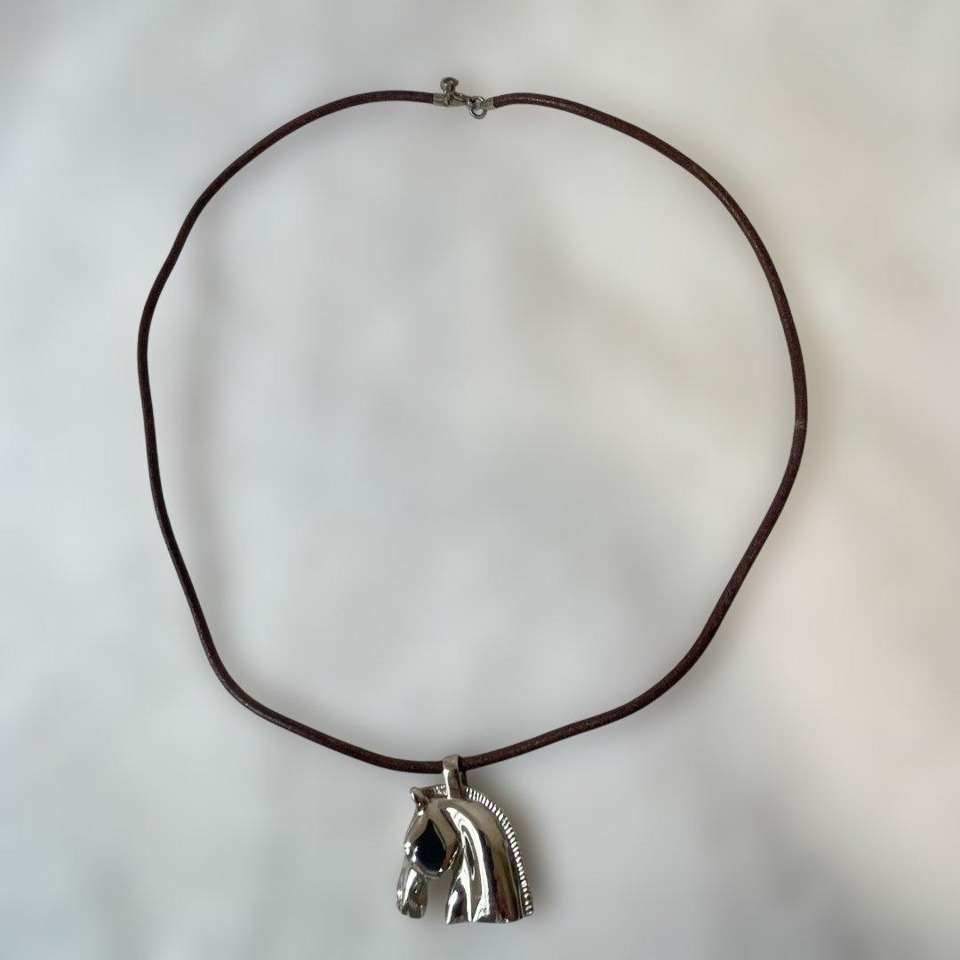 津上 翔一 HERMES エルメス ネックレス シュバルホース チョーカー