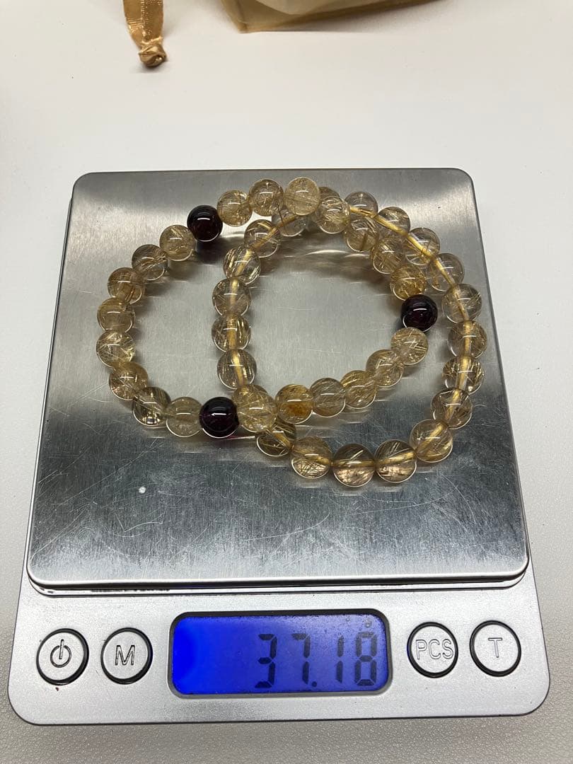 AAAA(4A級) タイタンルチルクオーツ ２セット