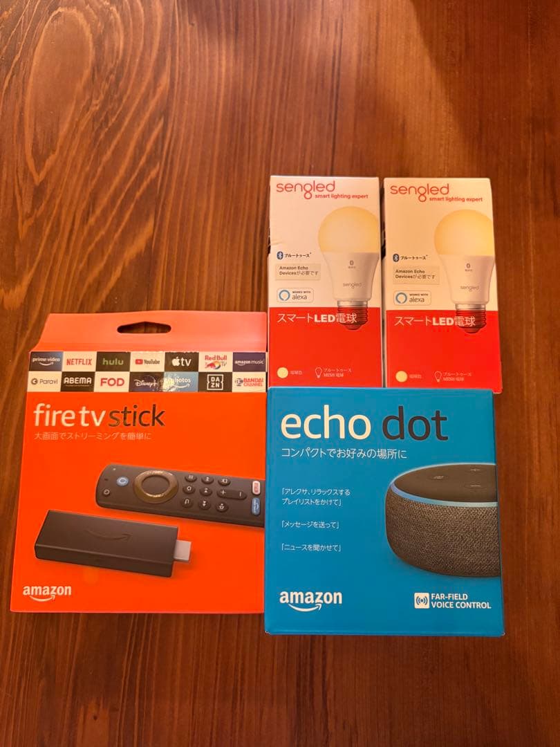 Amazon Fire TV Stick Echo Dot LED電球セット新品