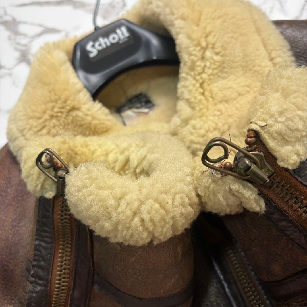 雰囲気抜群✨アヴィレックス B-9 フライトジャケット ムートン 40size