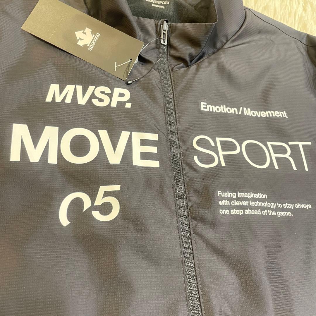 新品　デサント ウインドブレーカー 上下セット　セットアップ　ネイビー　XL