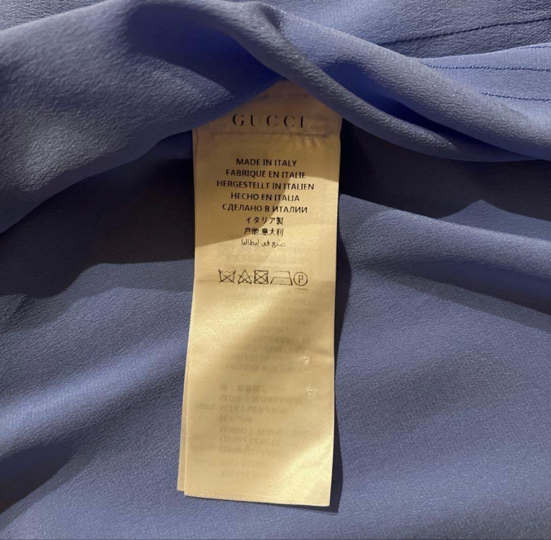 「りつ」GUCCI 正規品 グッチ 長袖シャツ　ブラウス