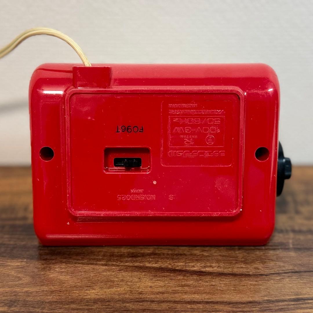 【整備済み・動作正常】CITIZENパタパタ時計 ハイリーフ・カーチス赤白