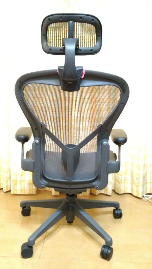 美品【正規品 ハーマンミラー アーロンチェアライト オフィスチェアBサイズ