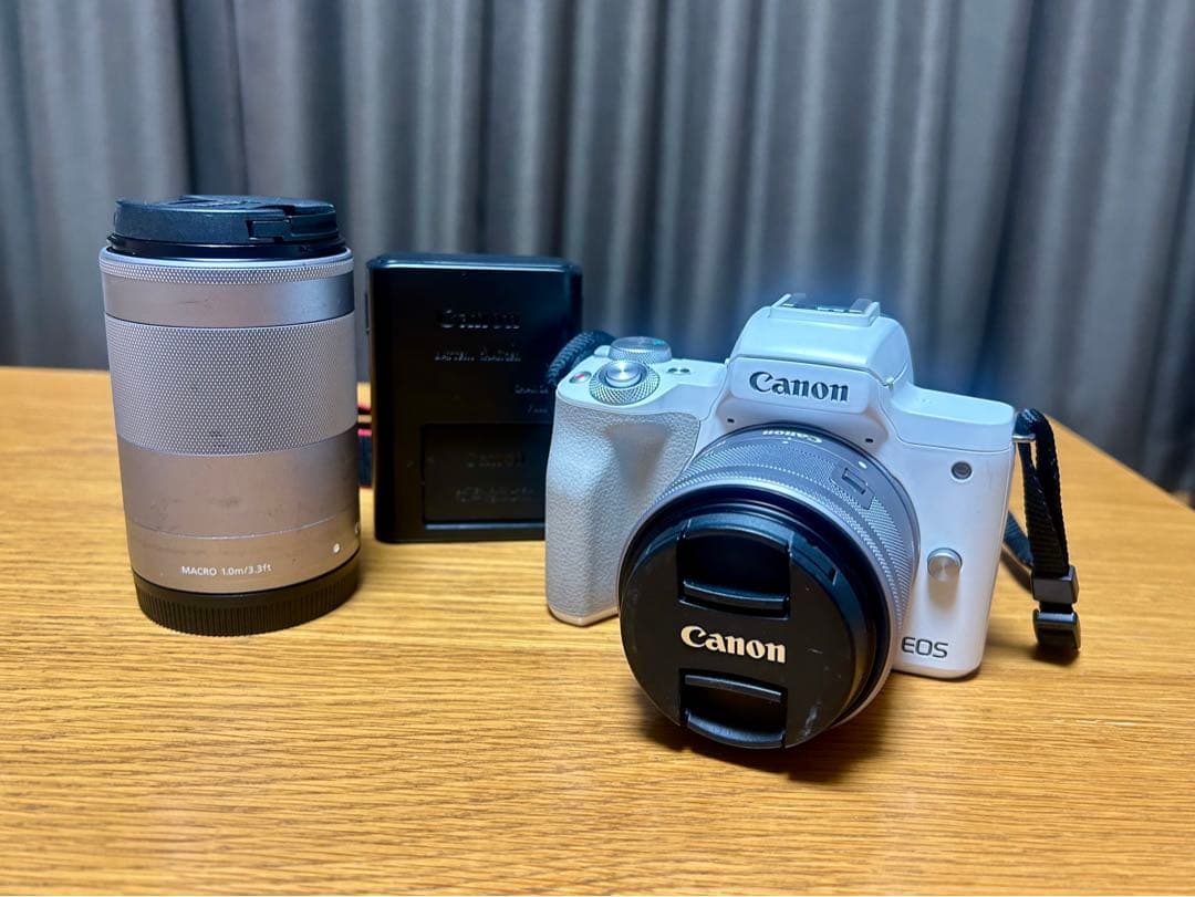 Canon EOS Kiss m2 ミラーレスカメラ ダブルレンズキット