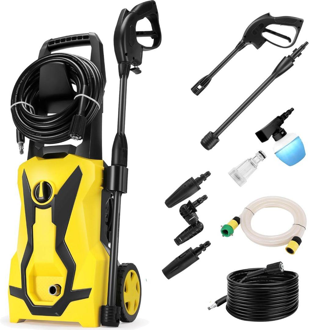 ✨️ラム✨️高圧洗浄機 高圧ホース10m+水道ホース3m+電源コード5m