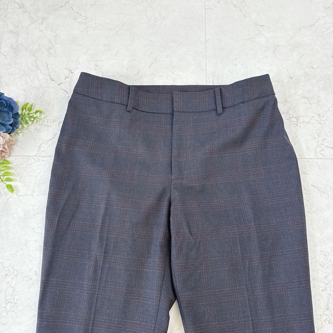 美品☆LES MUES AOKI パンツスーツ　セットアップ　11号　チェック柄