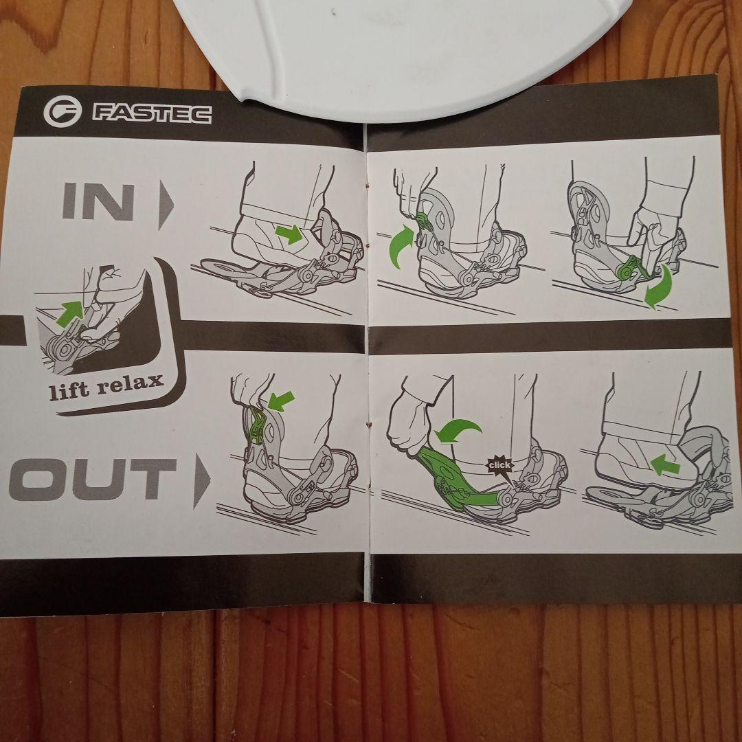 ホワイト スノーボードビンディング　エスピー　レディース Sサイズ