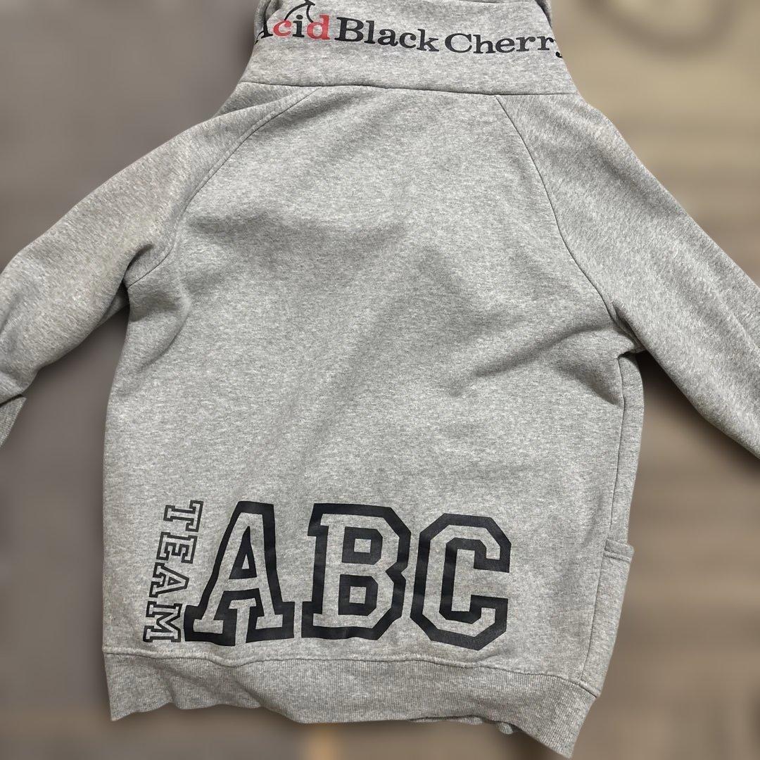 acid black cheryグレーパーカーフリーサイズ