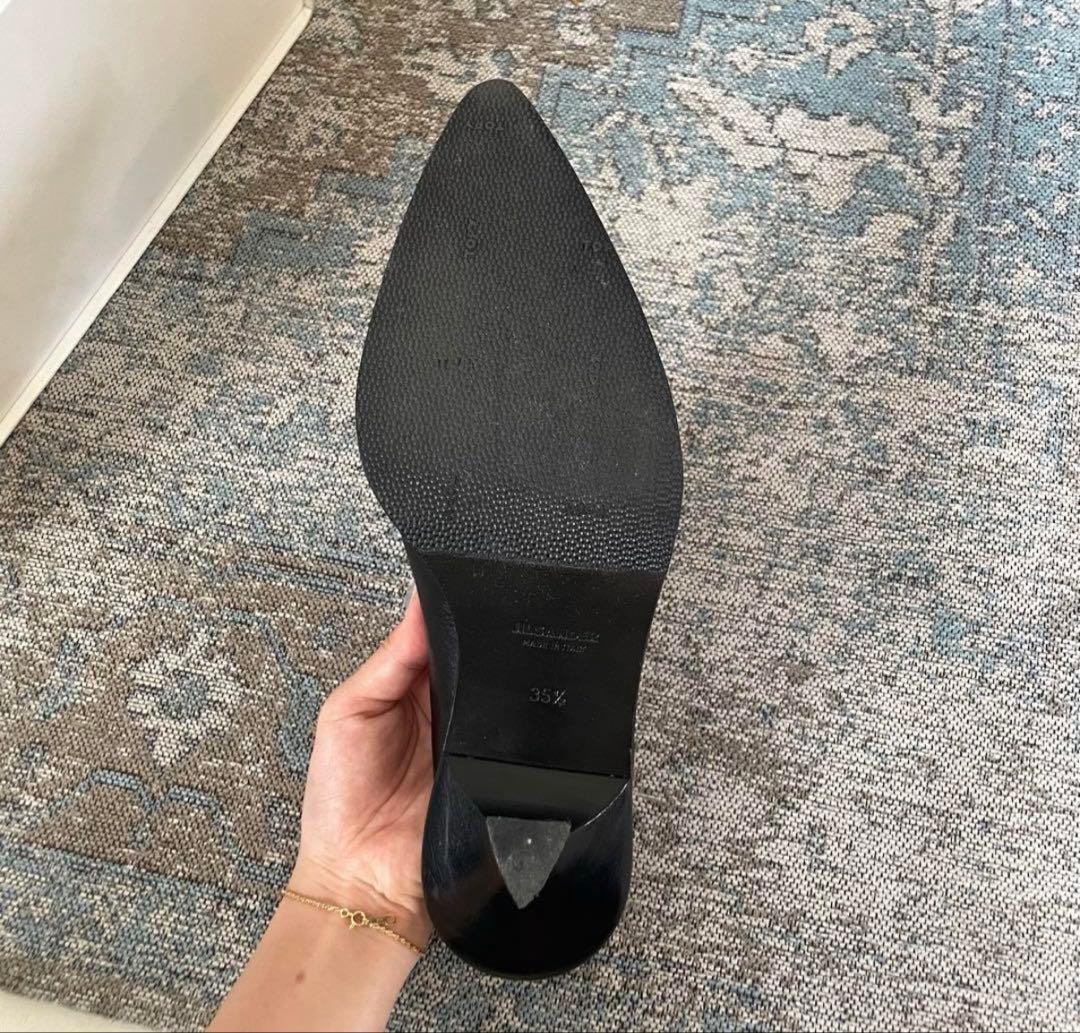 JIL SANDER ブラック ミュール 35