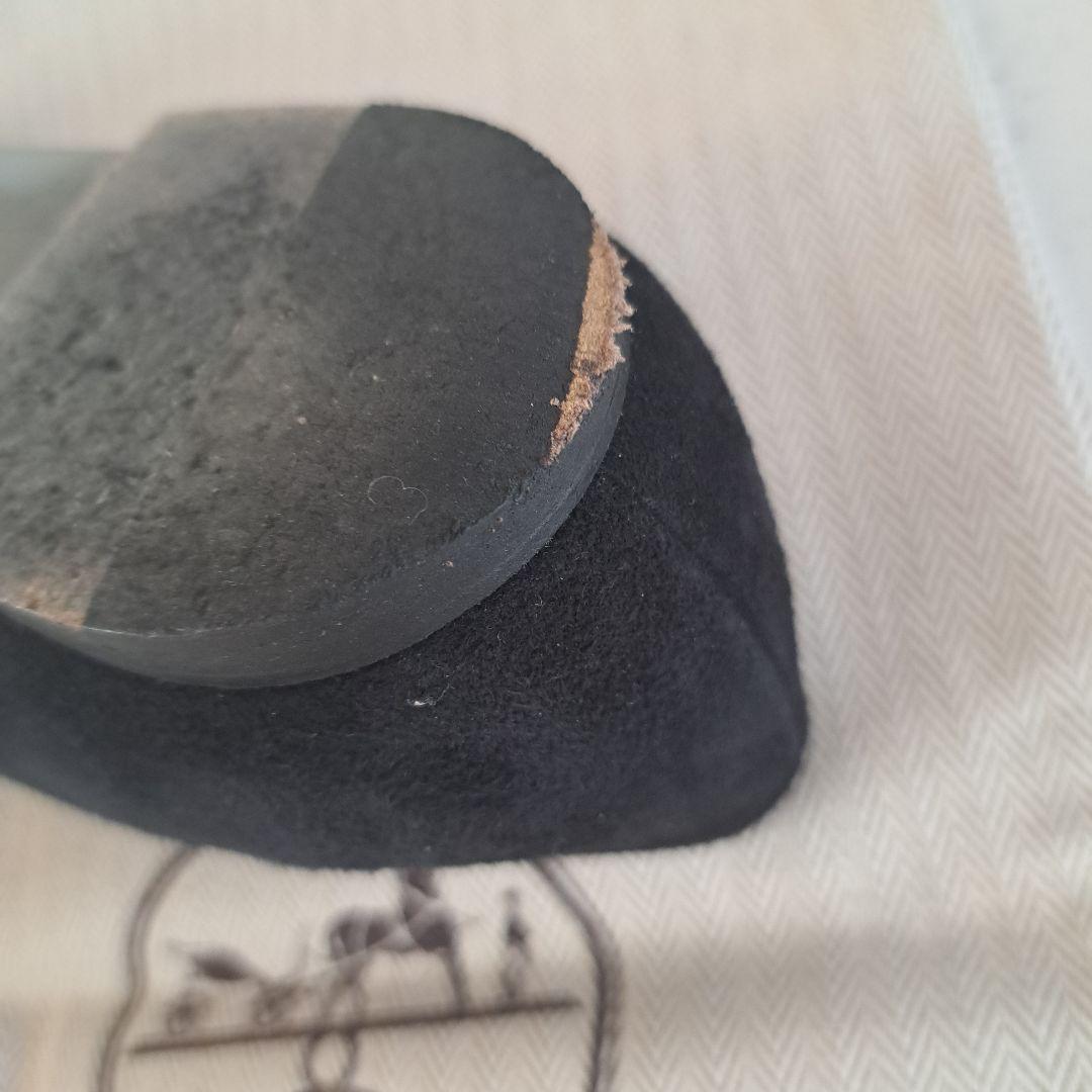 エルメス黒 スエード レザー シューズ