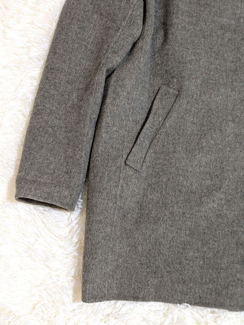 【美品】Theory セオリー ミドル丈リバーコート ダブルフェイス S