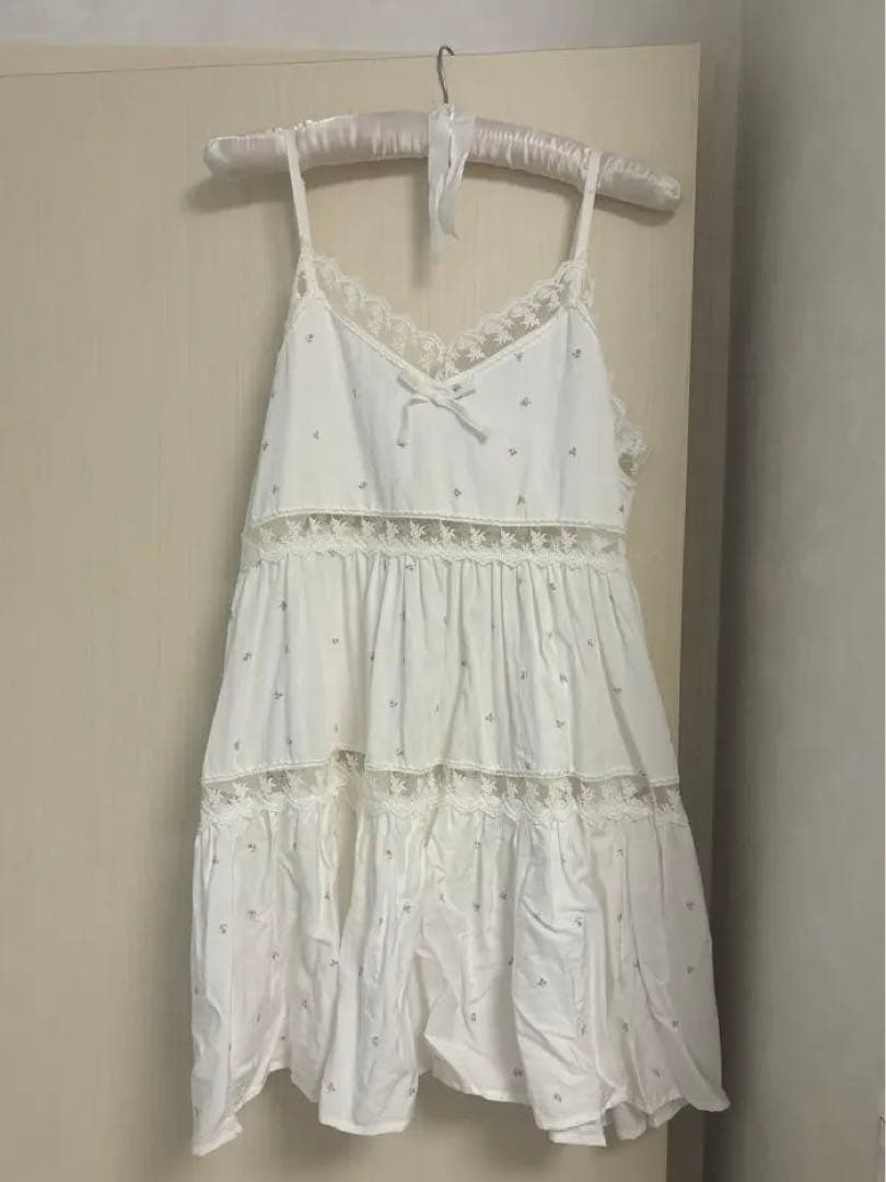 merry jenny flower フレアベビードール ピンク