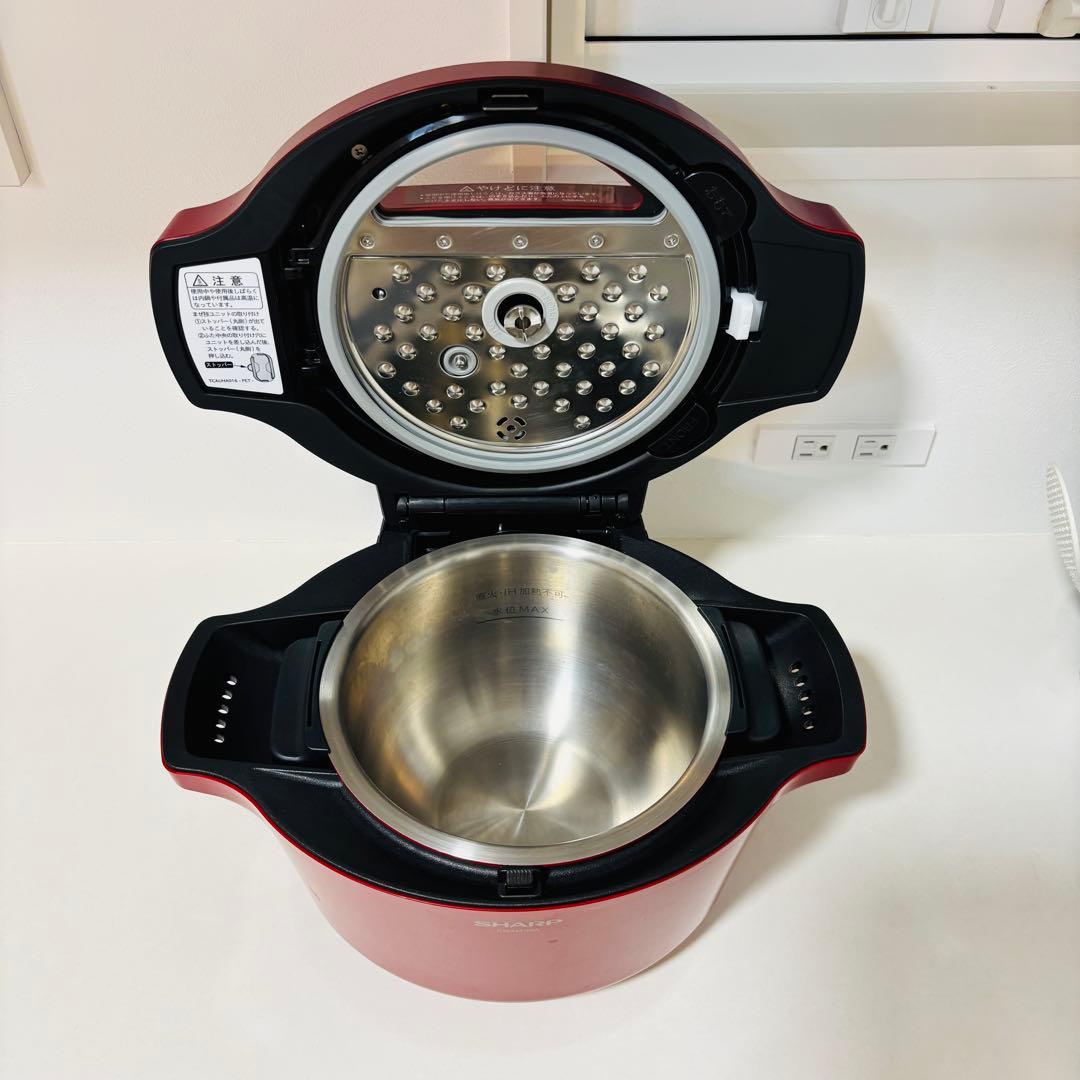 美品 ヘルシオ ホットクック KN-HT99A-R 電気無水鍋 シャープ 日本製