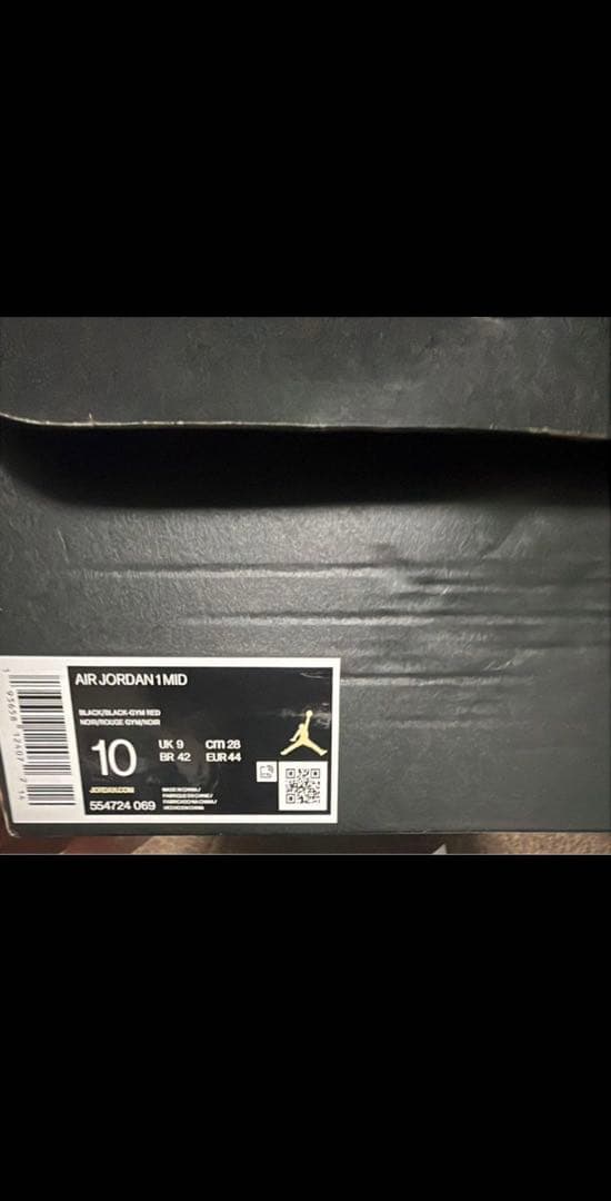 靴 Nike Air Jordan 1 Mid Chicago Black Toe