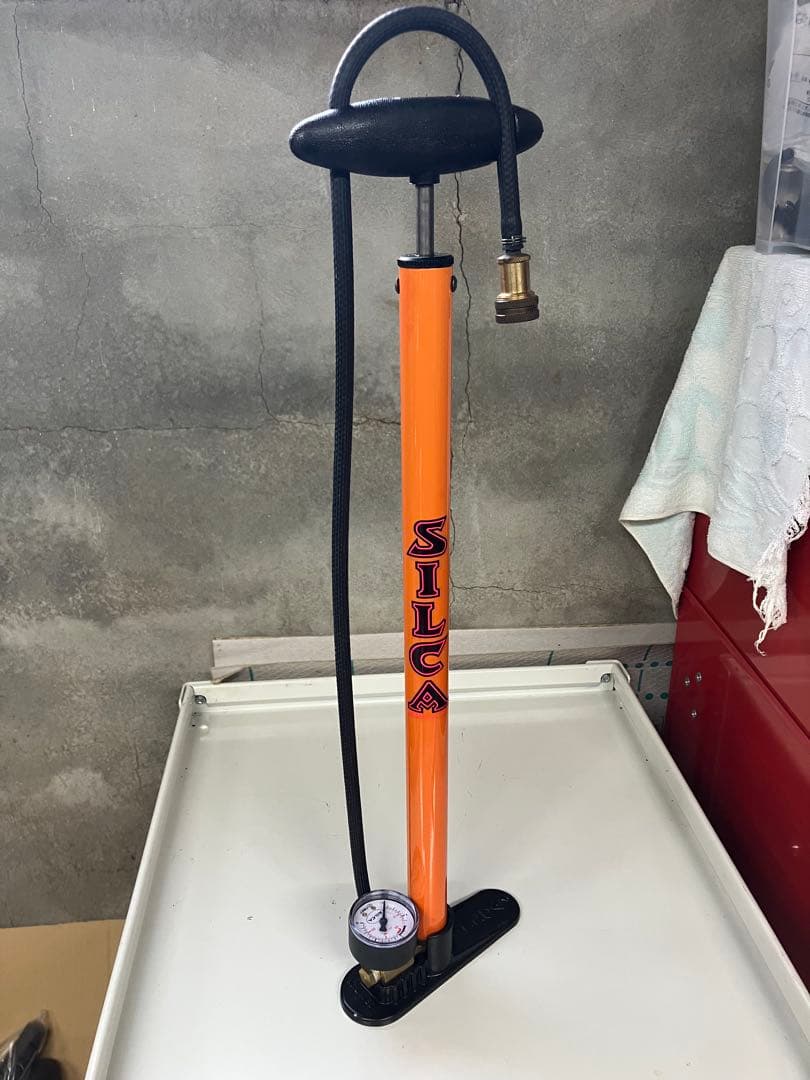 SILCA シリカ　ゲージ付きフロアポンプ　ビンテージ　空気入れ