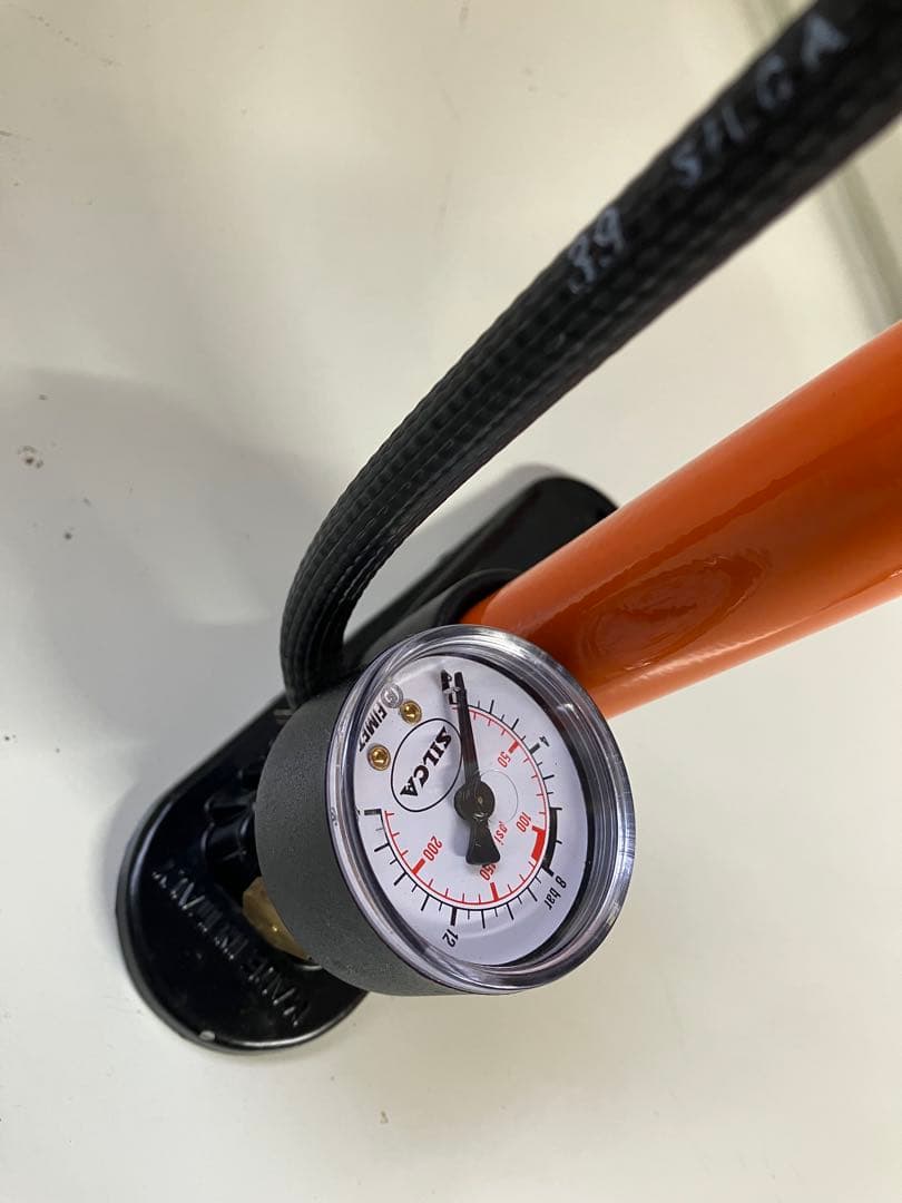 SILCA シリカ　ゲージ付きフロアポンプ　ビンテージ　空気入れ