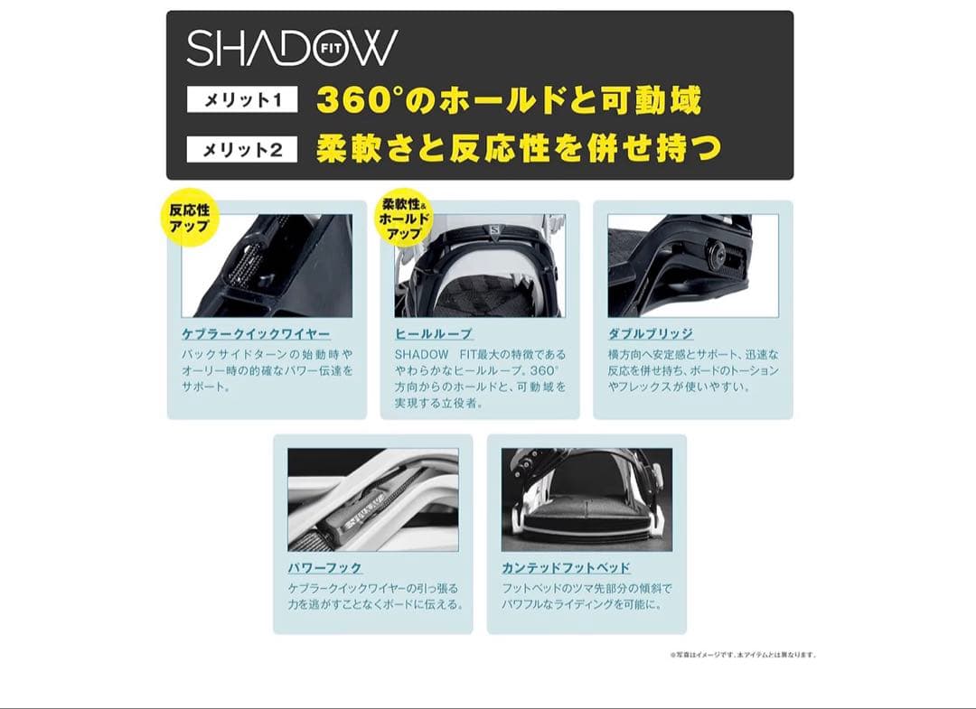 SLUMUN バンクシースノーボードビンディングセット