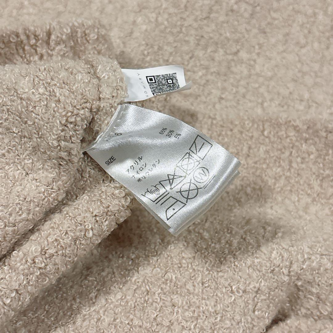 トップス andmary Flora knit tops (pink beige_F)