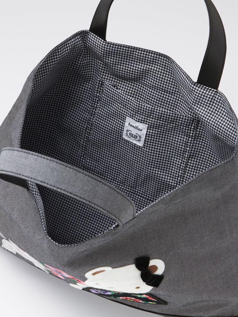 【美品】フェイラー　ファミリア　コラボ　トートバッグ　デニムバッグ