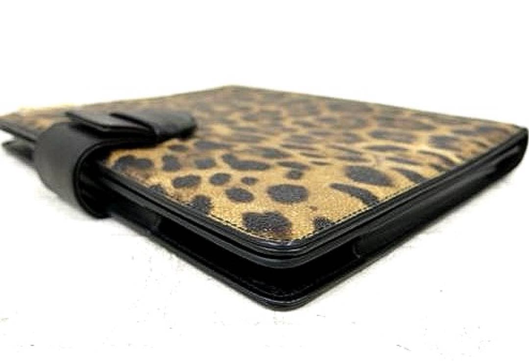新品未使用保管品Dolce&GabbanaレオパードPVC✖️本革タブレットケース
