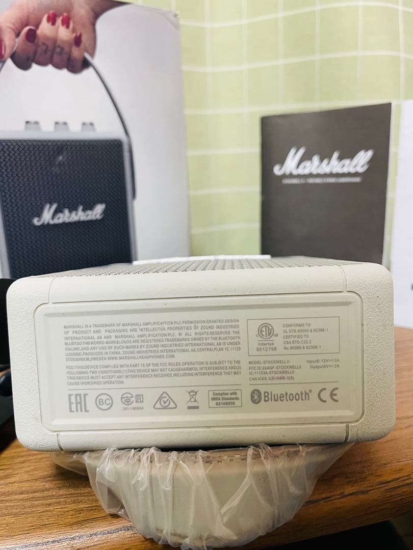 Marshall Stockwell II ワイヤレススピーカー ホワイト