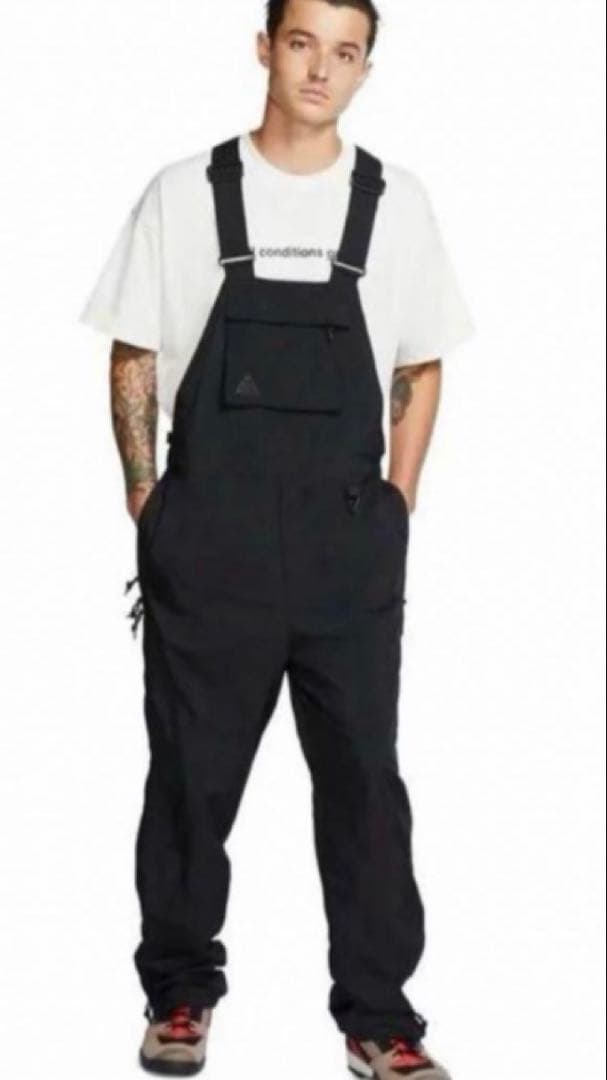 【希少】NIKE ACG ナイキ オーバーオール M 黒 オールインワン