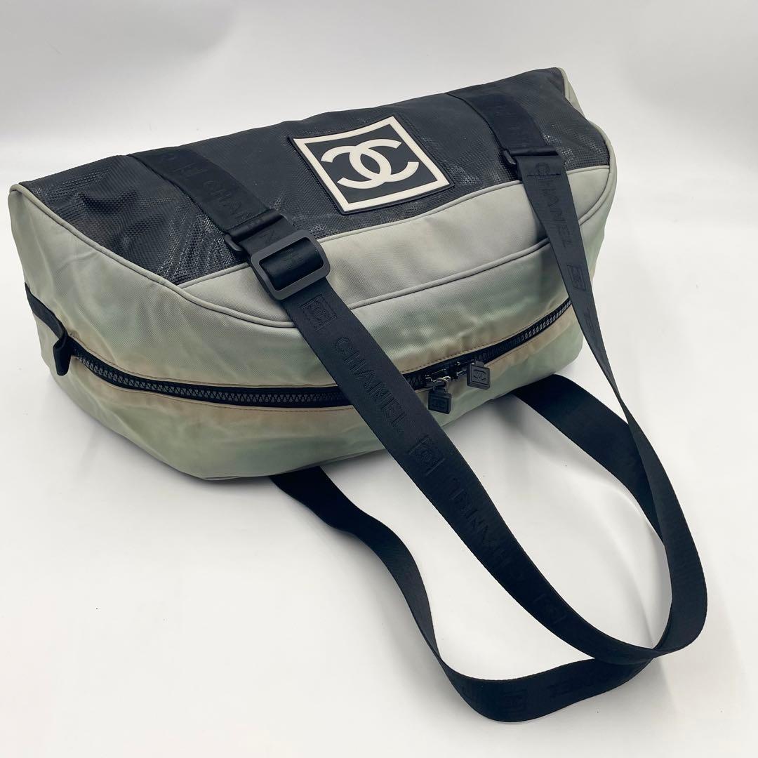 CHANEL スポーツライン ボストンバッグ ココマーク Gカード&シール◎