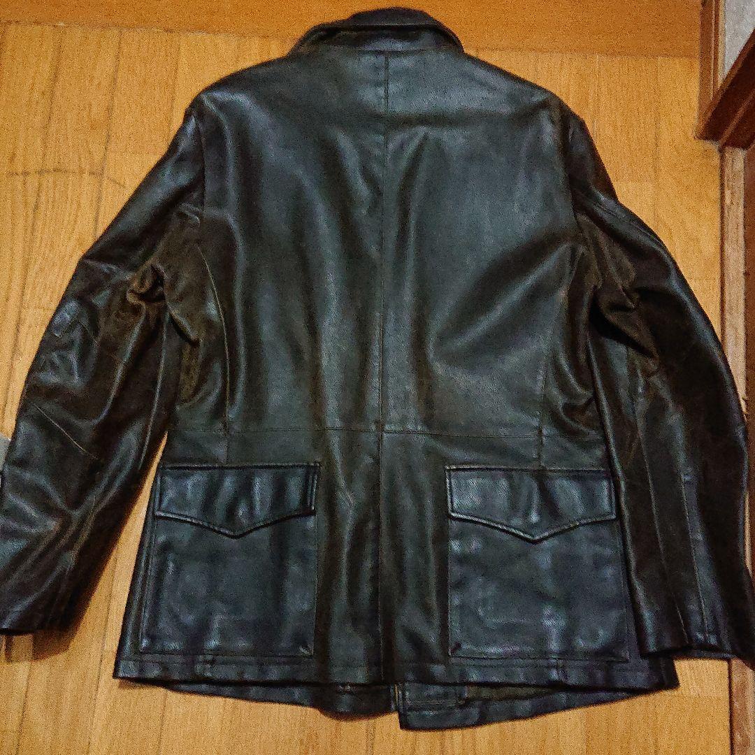 アルマーニジーンズフェイクレザージャケット 46サイズ