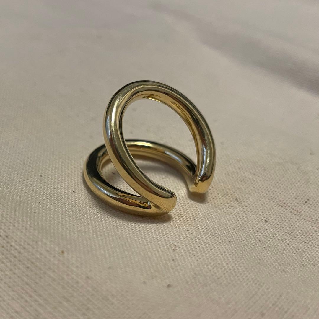 ASAMI FUJIKAWAゴールド オープンリング