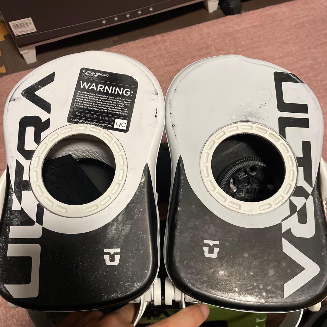 UNION ULTRA 22-23 Mサイズ スノボ ビンディング ホワイト