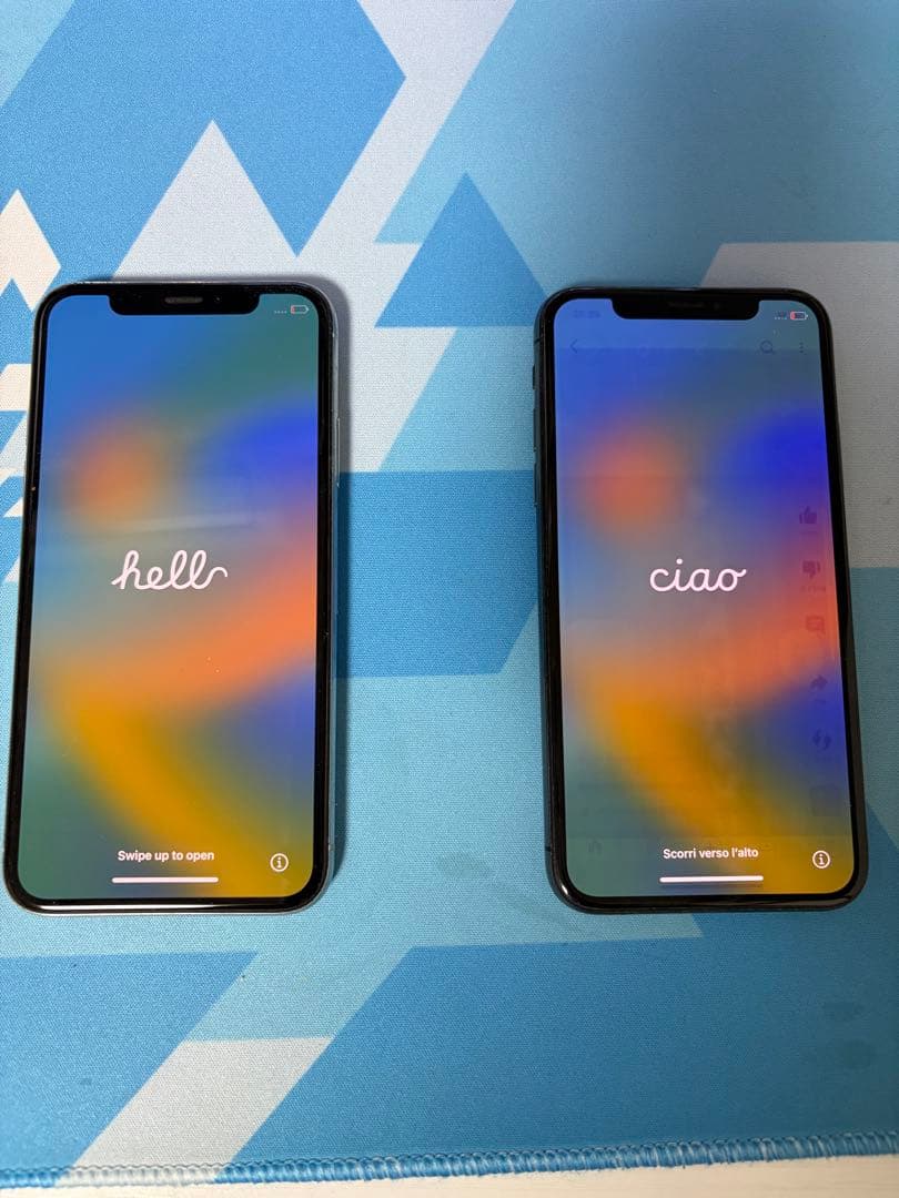 iPhone X シルバー ブラック 2台セット　ジャンク