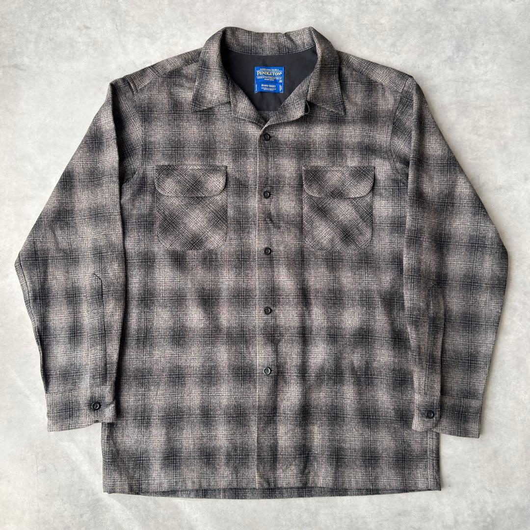 PENDLETON ペンドルトン ボードシャツ Mサイズ グレー ブラック