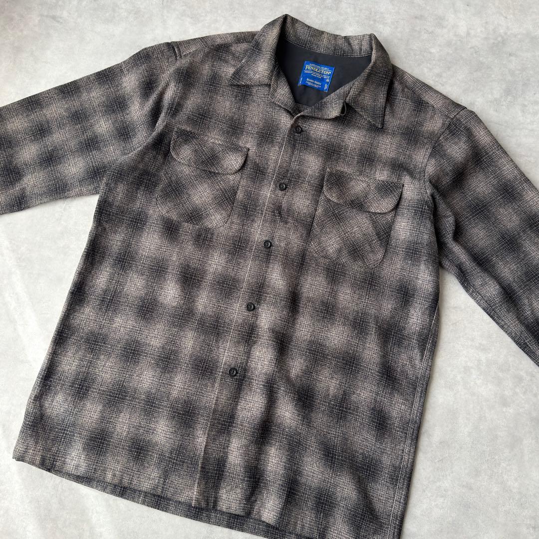 PENDLETON ペンドルトン ボードシャツ Mサイズ グレー ブラック